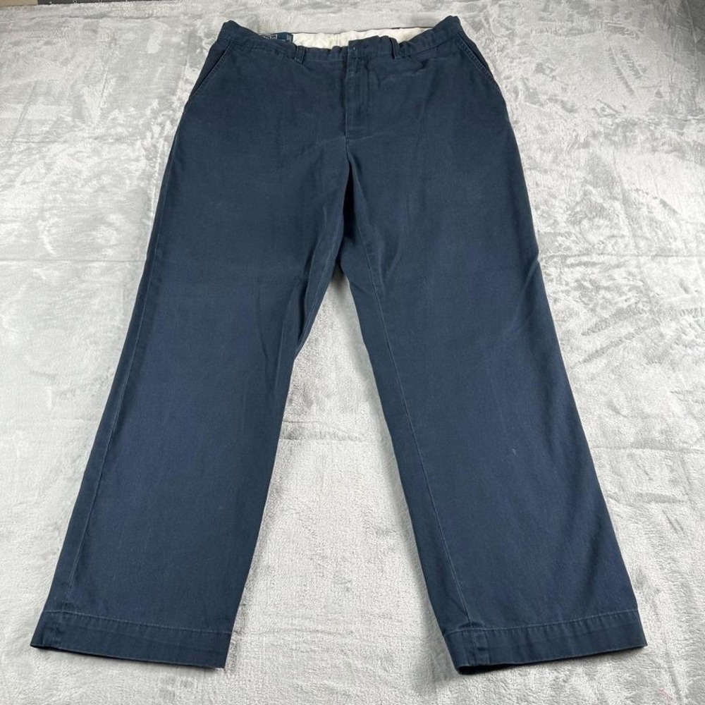 Polo Ralph Lauren Vtg Prospect Chino Pants Men 36x30 Blue Preppy Business Office